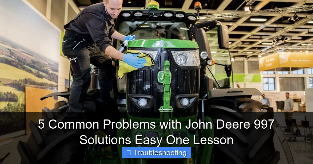 5 Common Problems with John Deere 997 Solutions Easy One Lesson