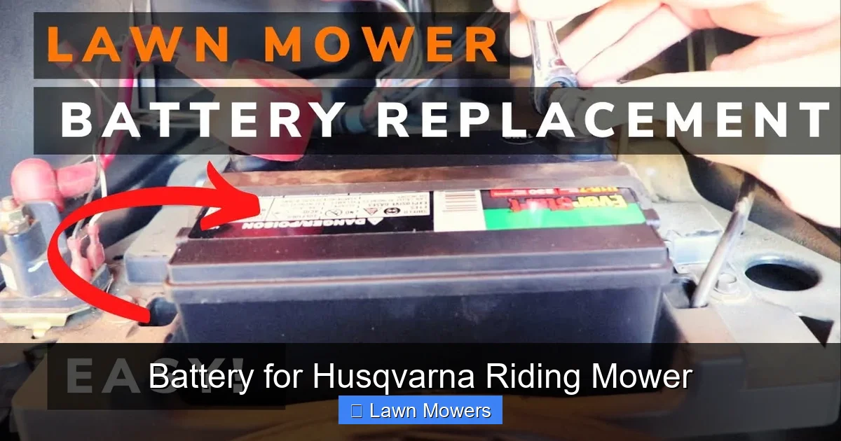 Battery for Husqvarna Riding Mower