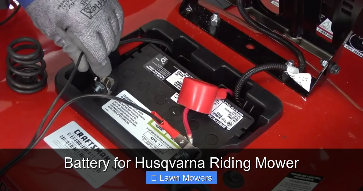Battery for Husqvarna Riding Mower