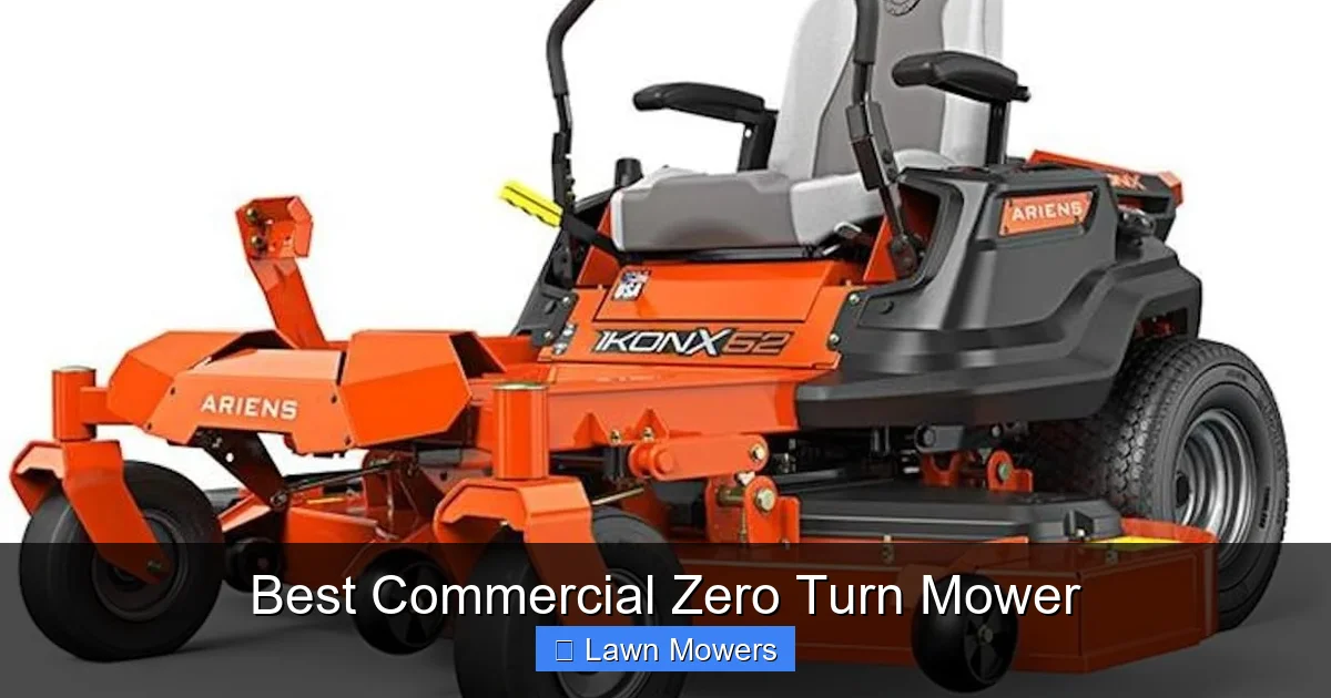 Best Commercial Zero Turn Mower