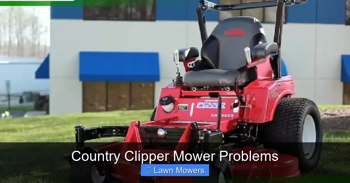 Country Clipper Mower Problems