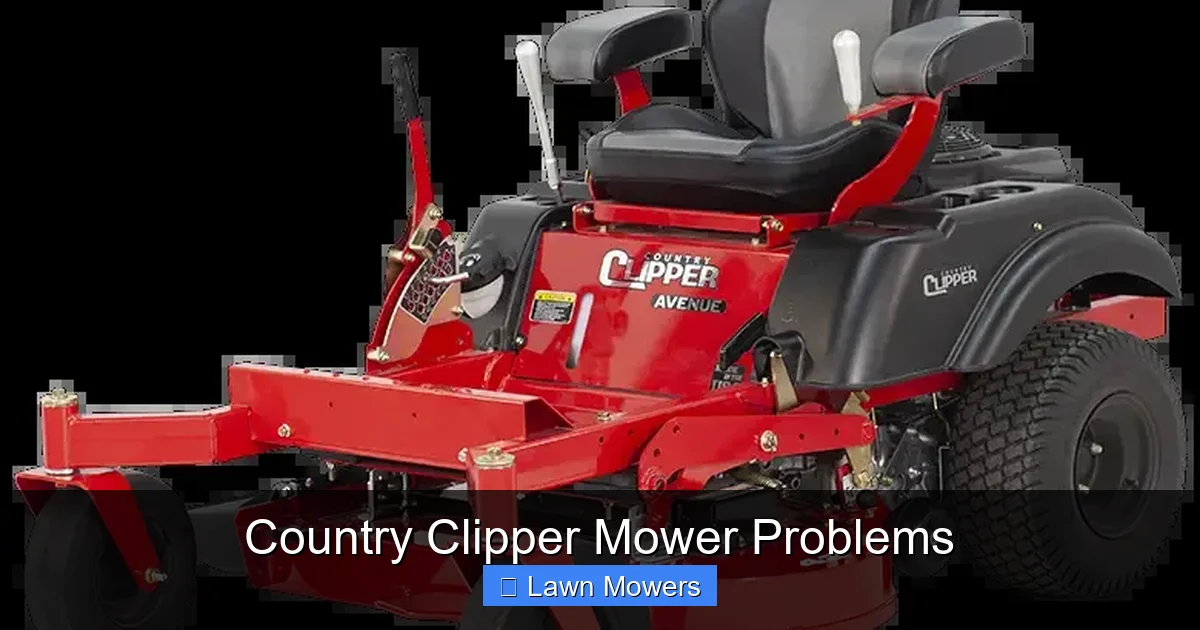 Country Clipper Mower Problems