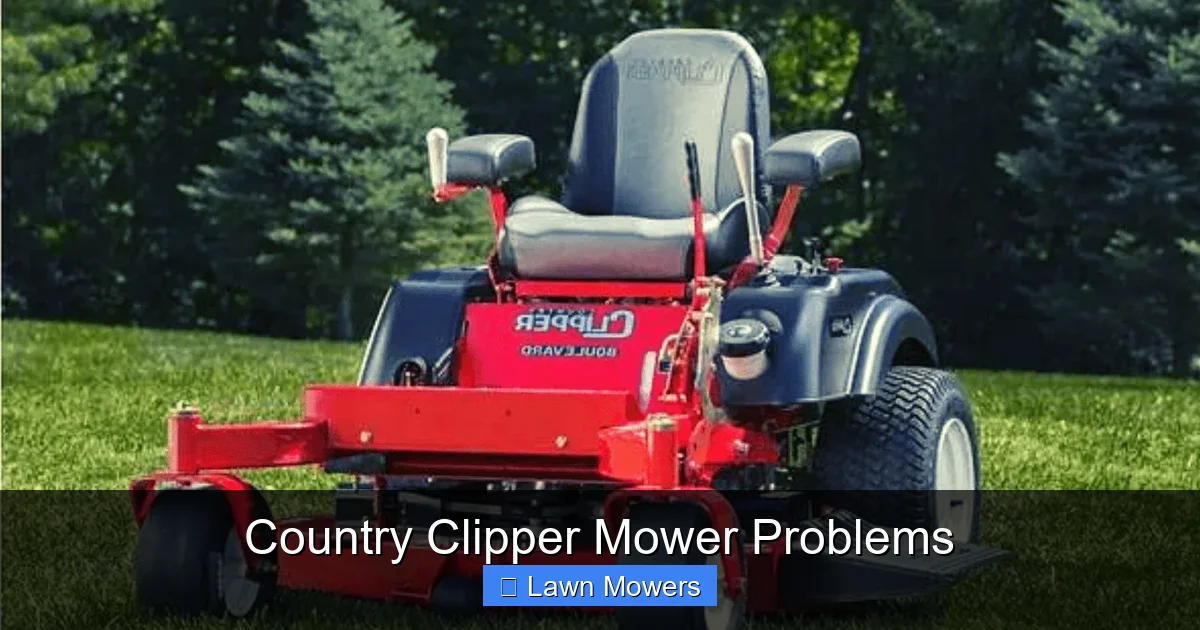 Country Clipper Mower Problems