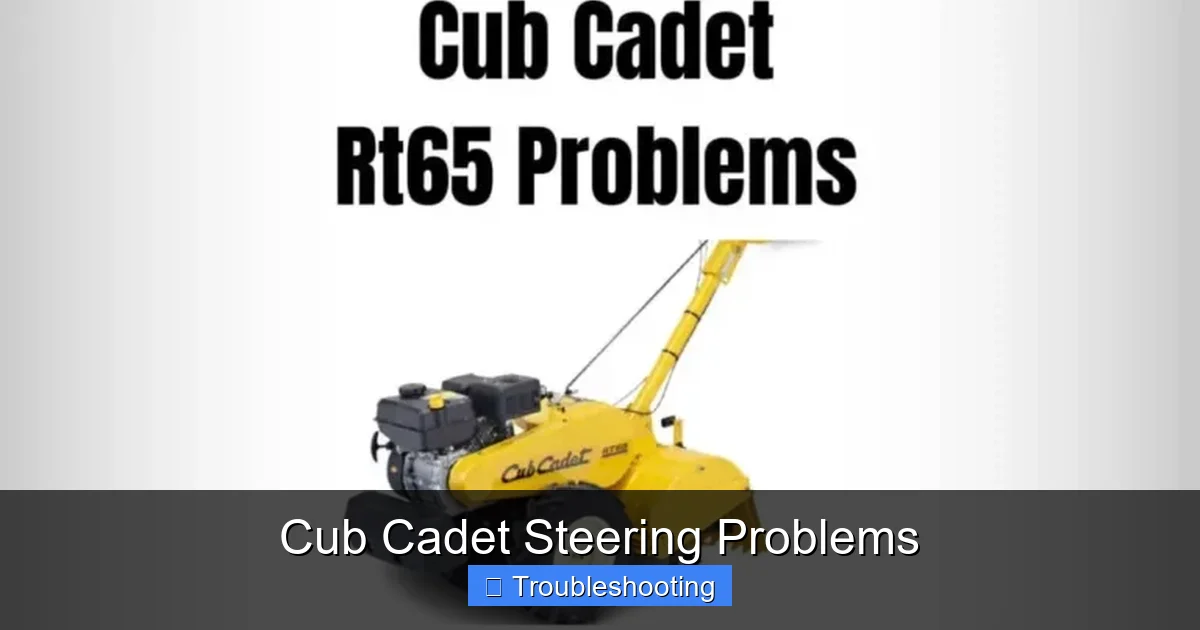 Cub Cadet Steering Problems