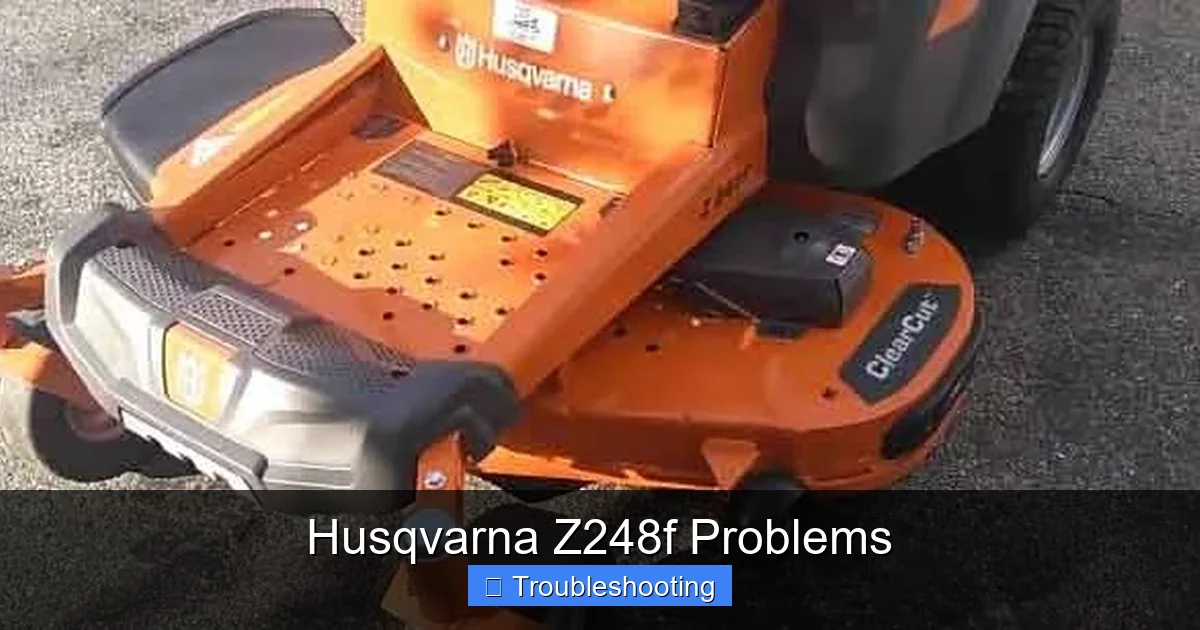 Husqvarna Z248f Problems