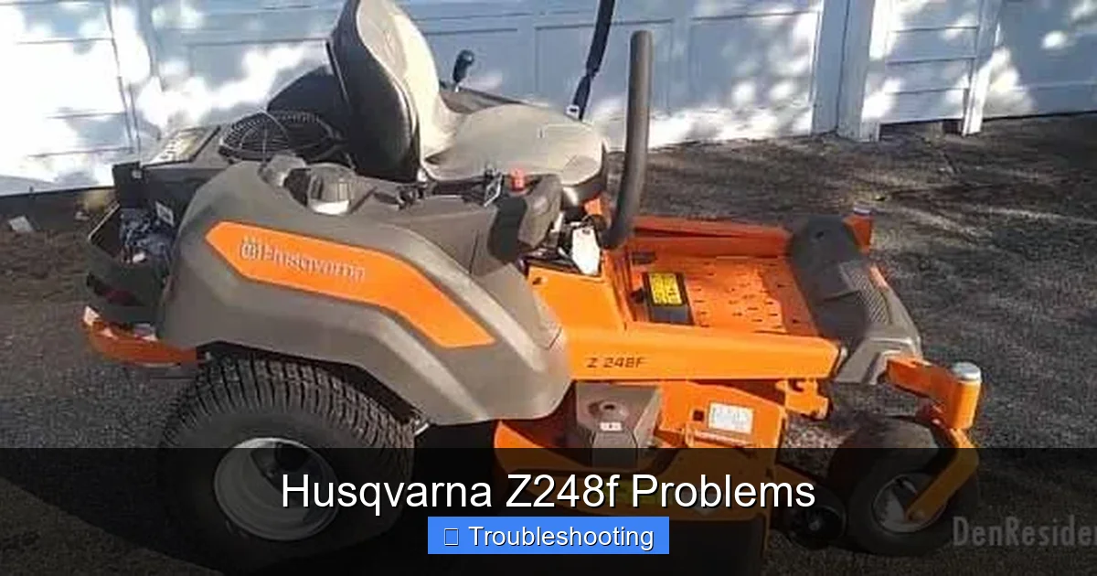 Husqvarna Z248f Problems