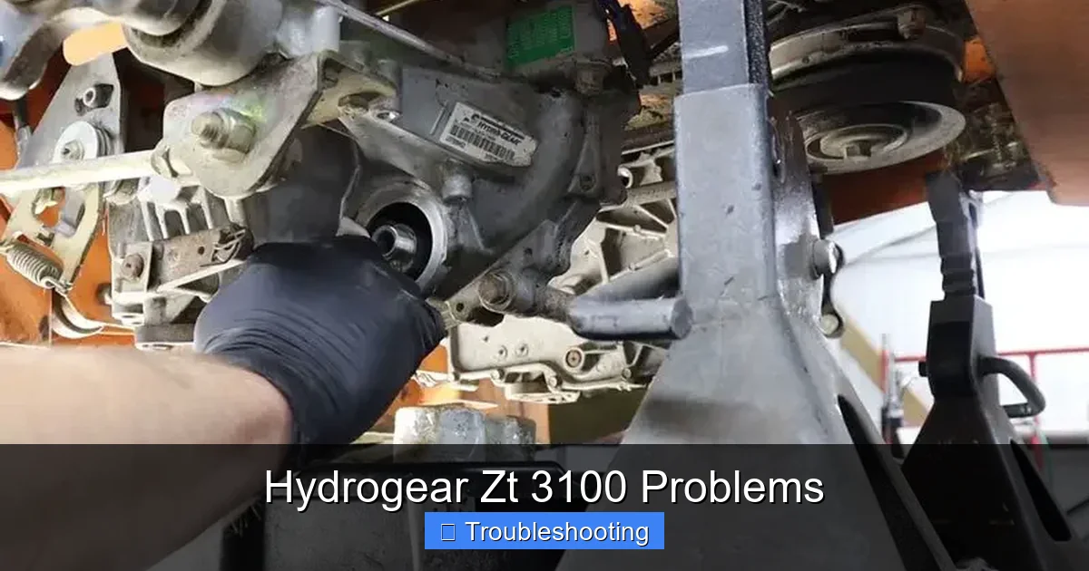 Hydrogear Zt 3100 Problems