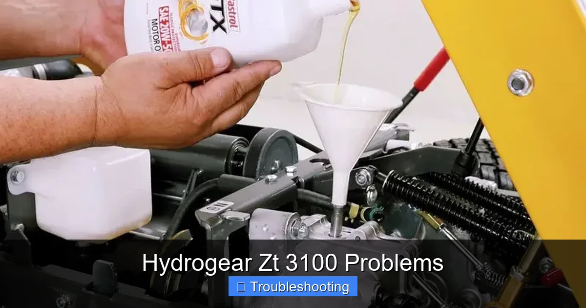 Hydrogear Zt 3100 Problems