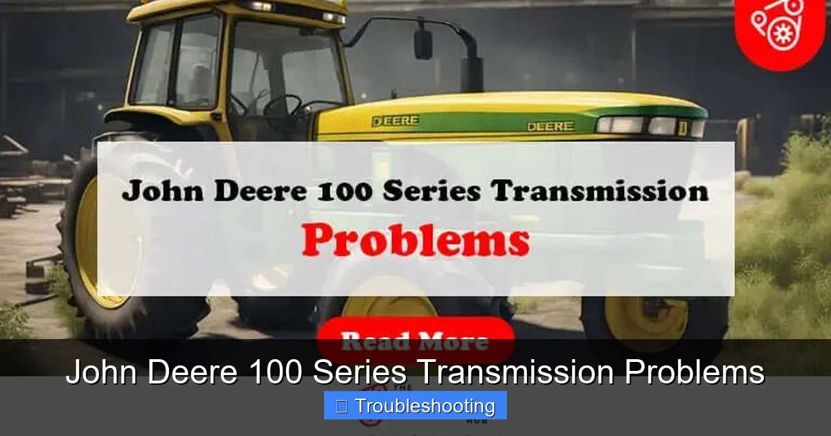 John Deere 100 Series Transmission Problems