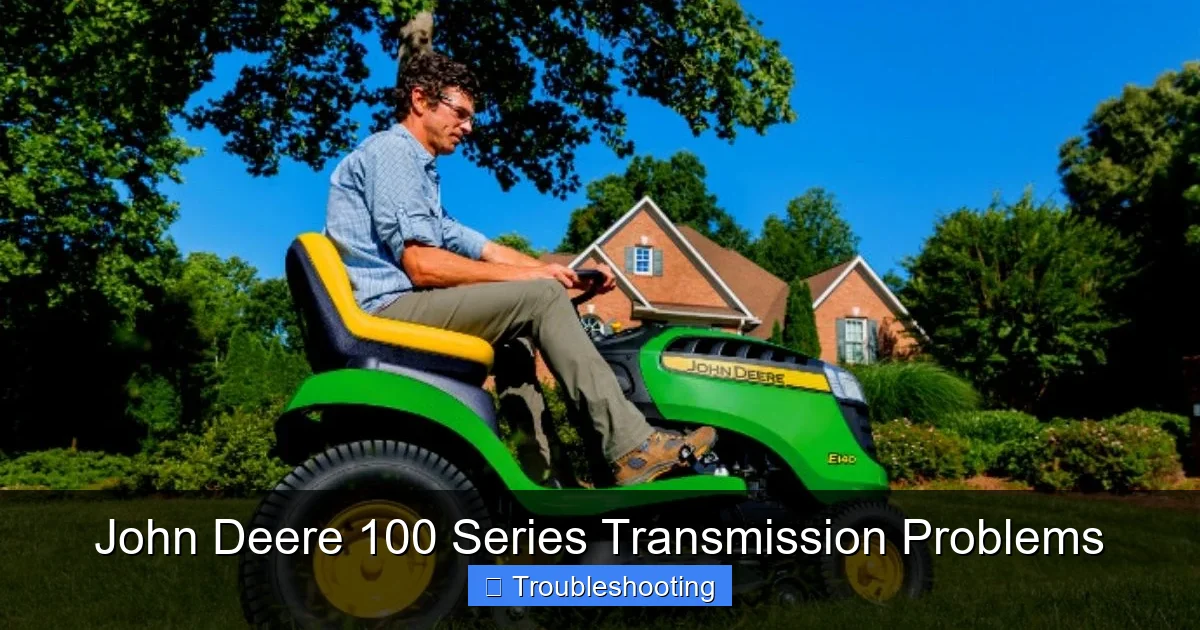 John Deere 100 Series Transmission Problems