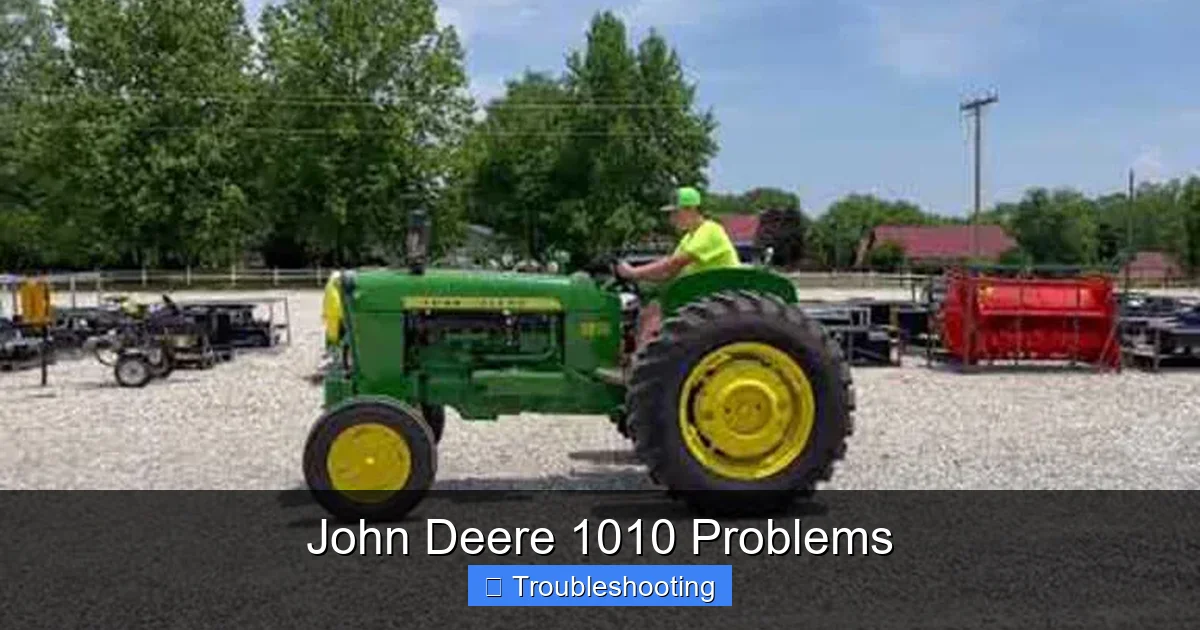 John Deere 1010 Problems