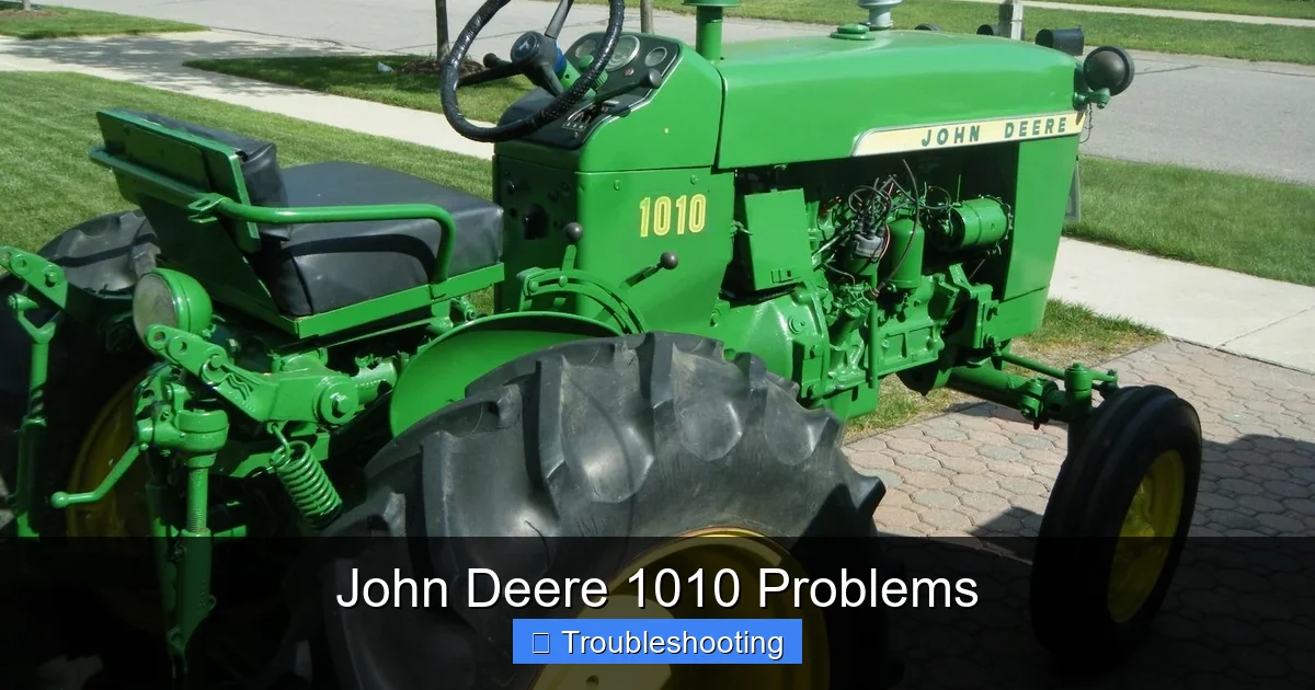 John Deere 1010 Problems