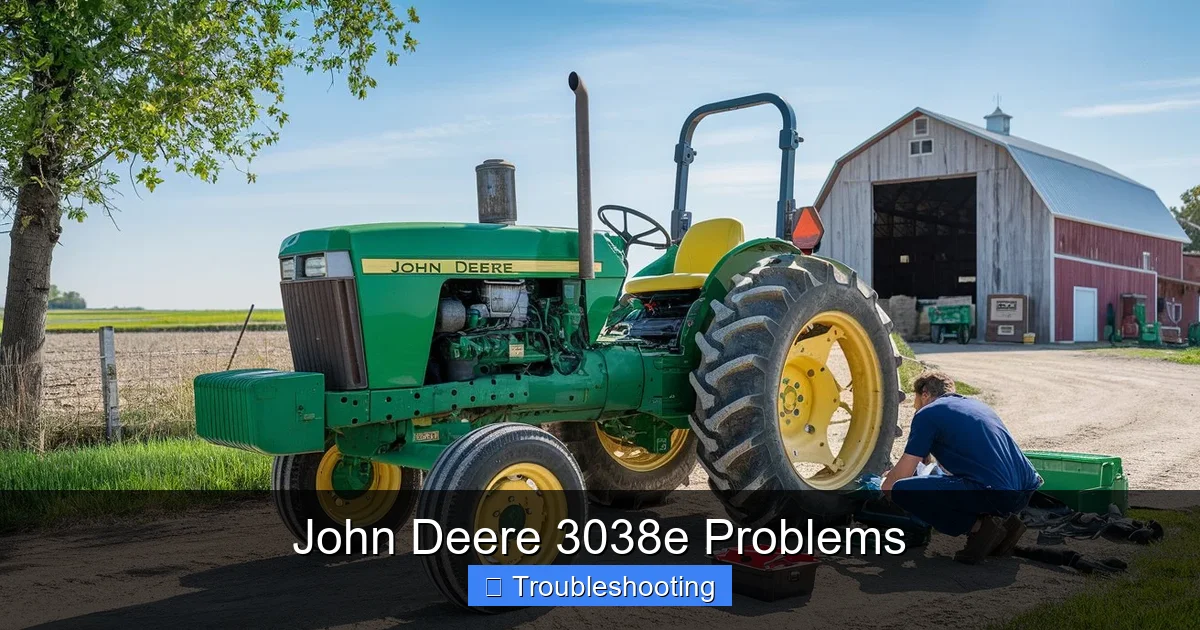 John Deere 3038e Problems