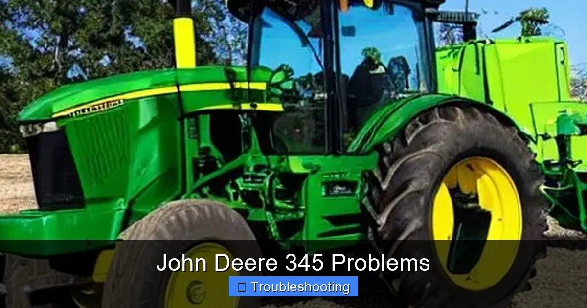 John Deere 345 Problems