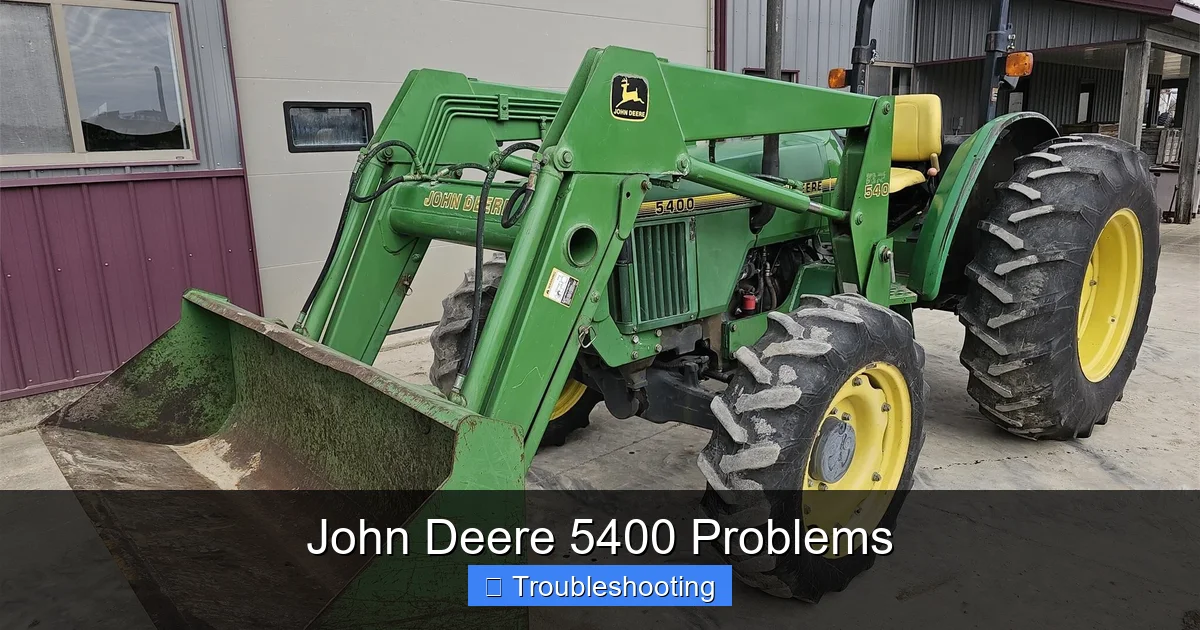 John Deere 5400 Problems
