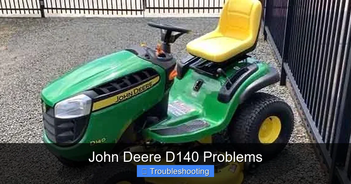 John Deere D140 Problems