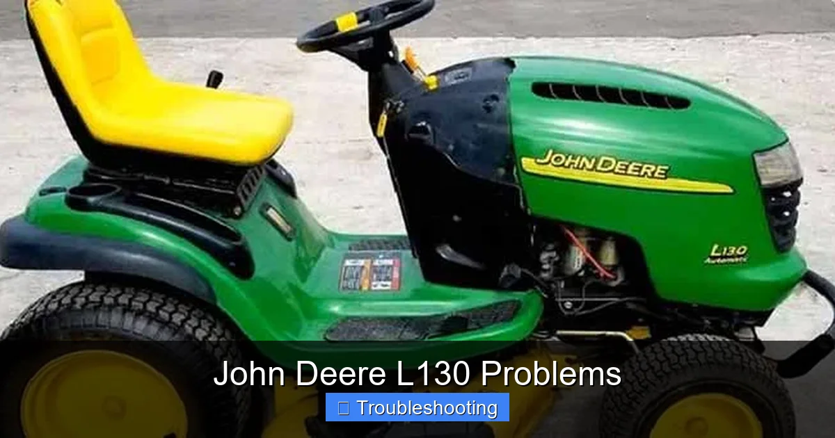 John Deere L130 Problems