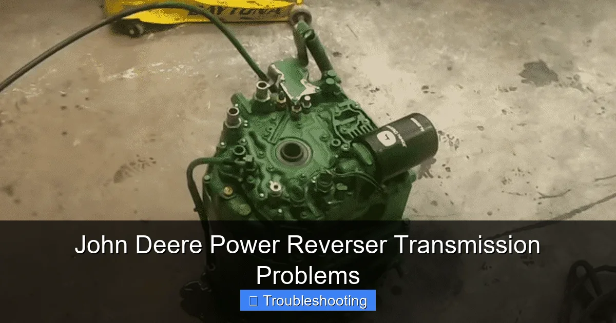 John Deere Power Reverser Transmission Problems