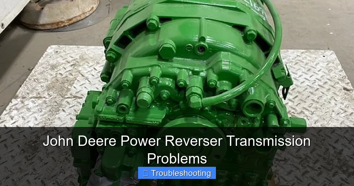 John Deere Power Reverser Transmission Problems