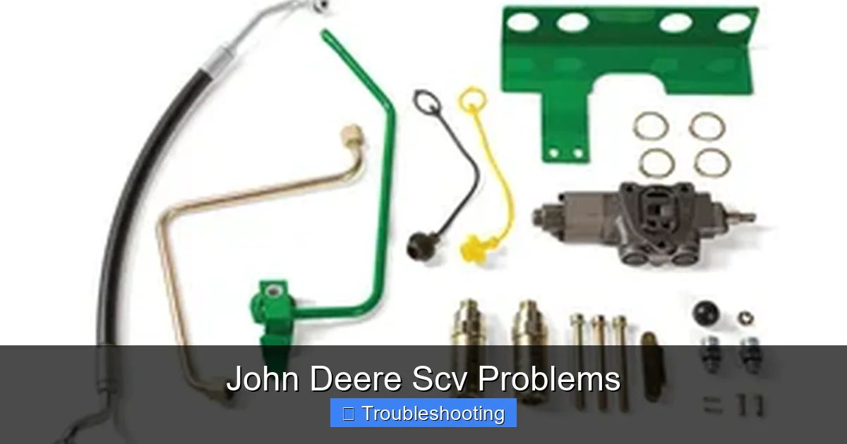 John Deere Scv Problems