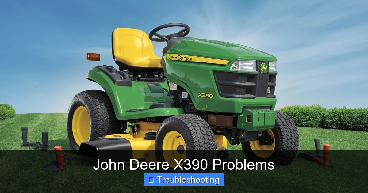 John Deere X390 Problems