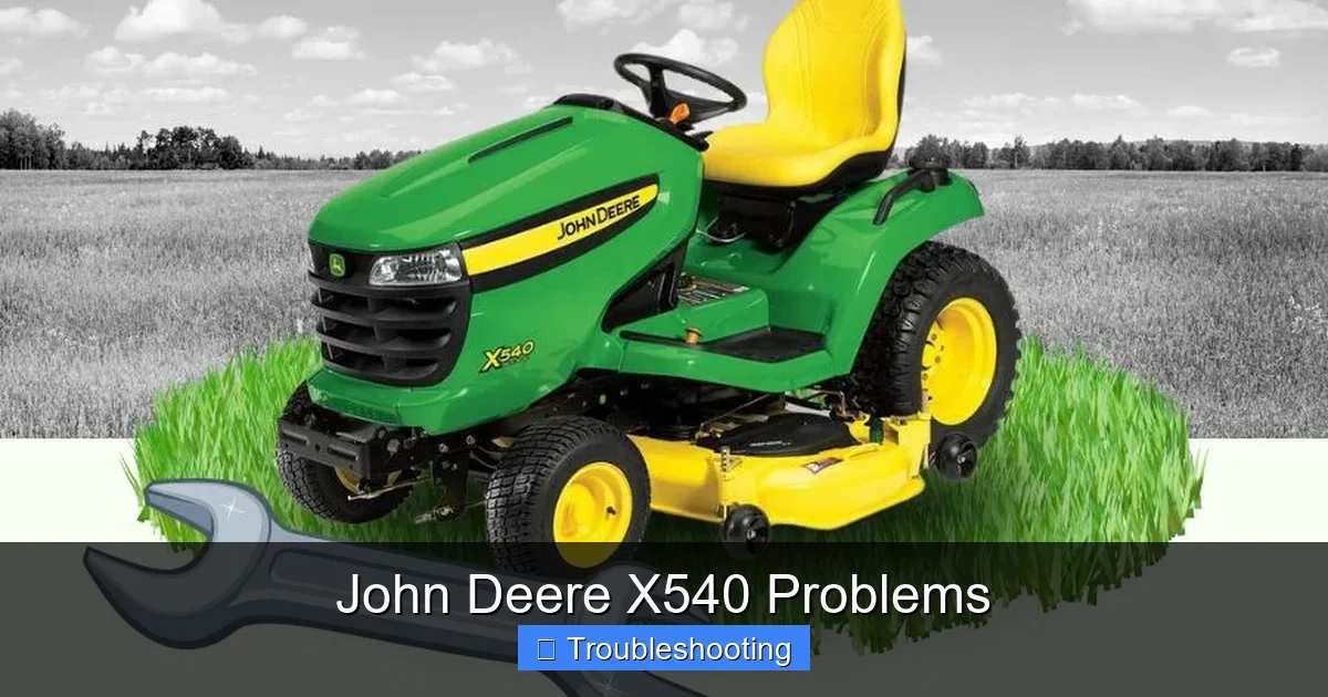 John Deere X540 Problems