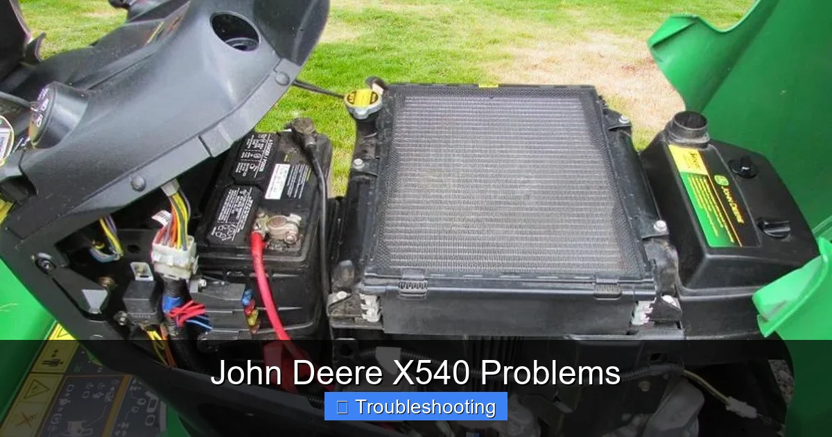 John Deere X540 Problems