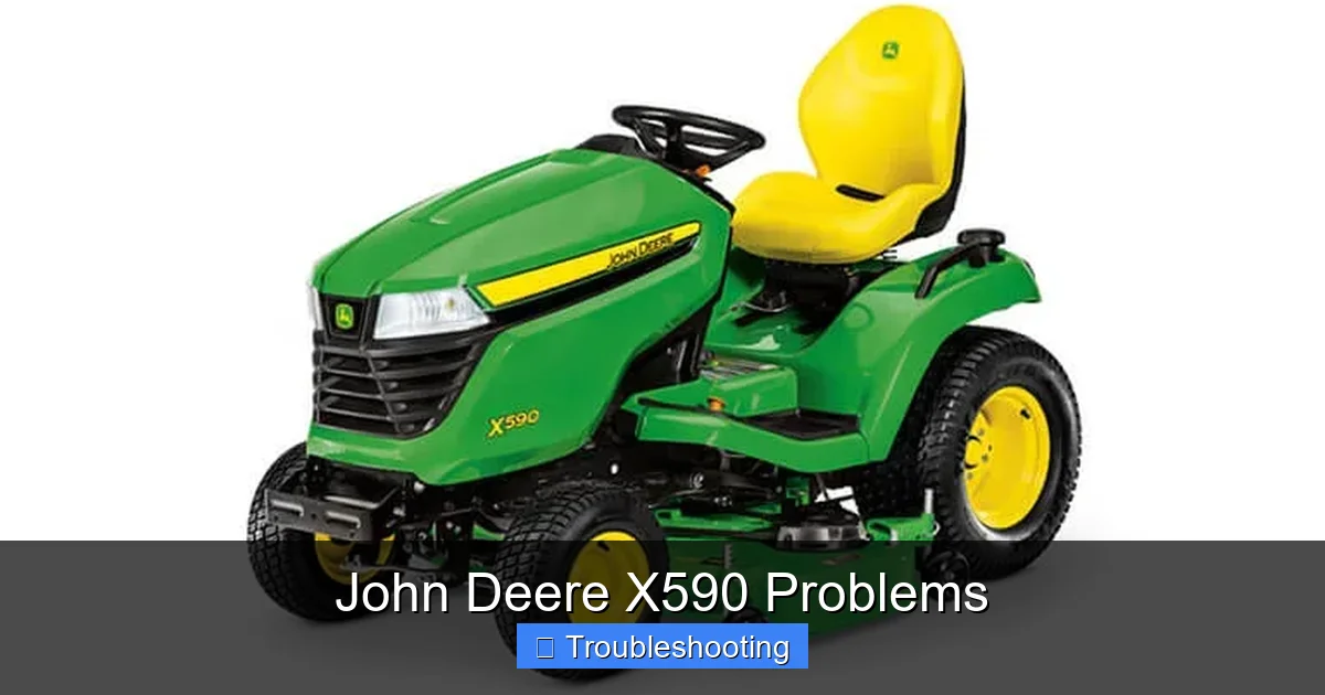 John Deere X590 Problems