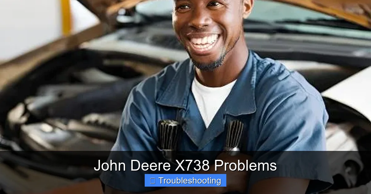 John Deere X738 Problems