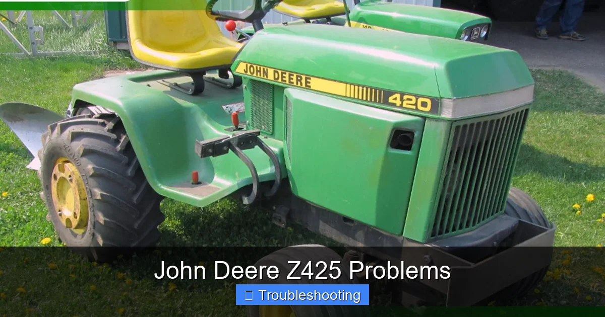 John Deere Z425 Problems