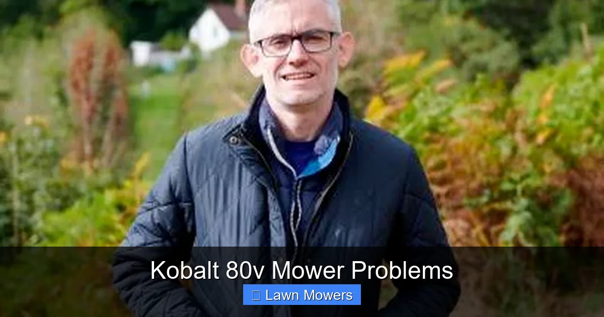Kobalt 80v Mower Problems