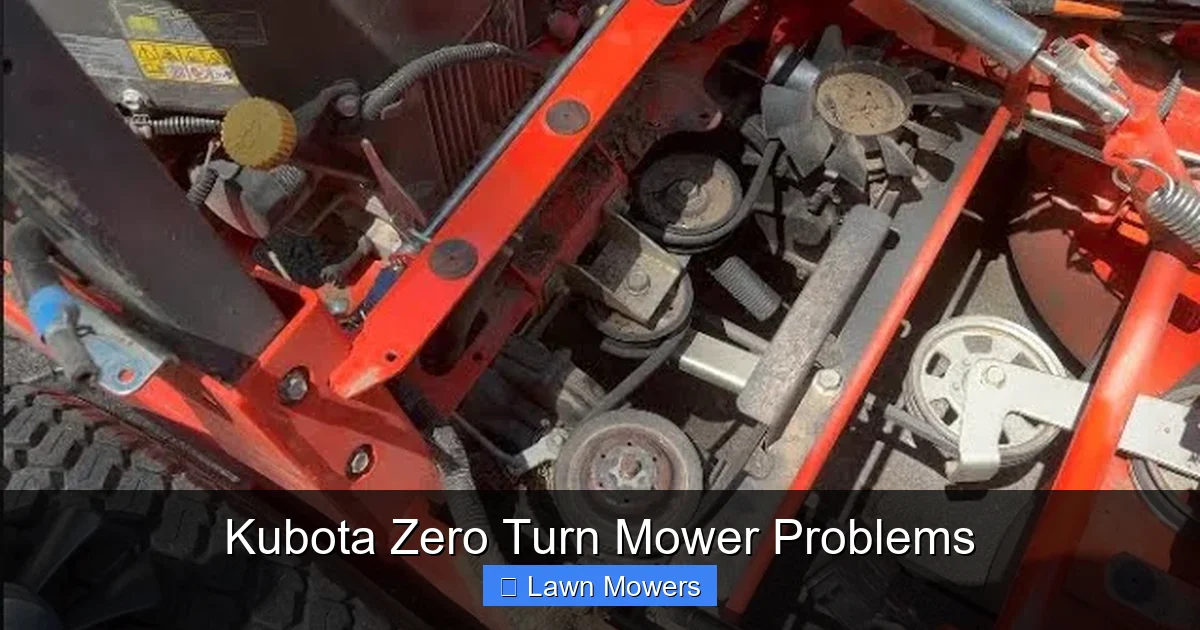 Kubota Zero Turn Mower Problems