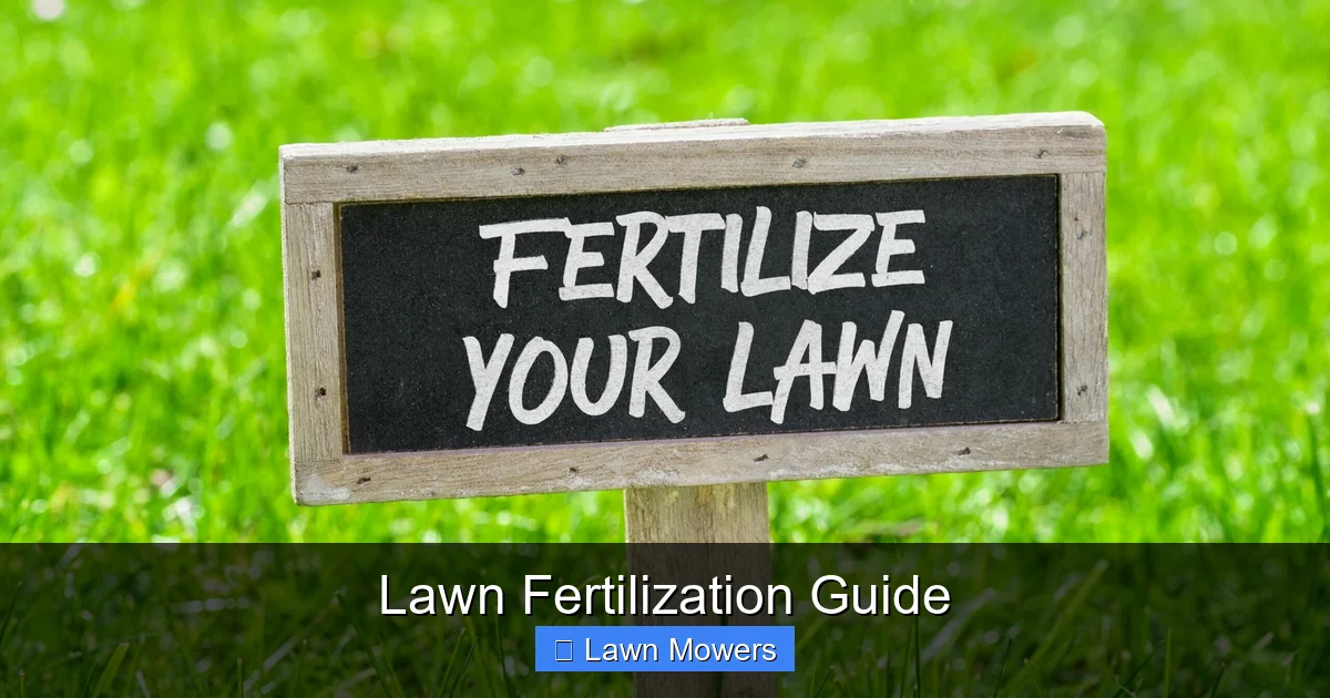 Lawn Fertilization Guide