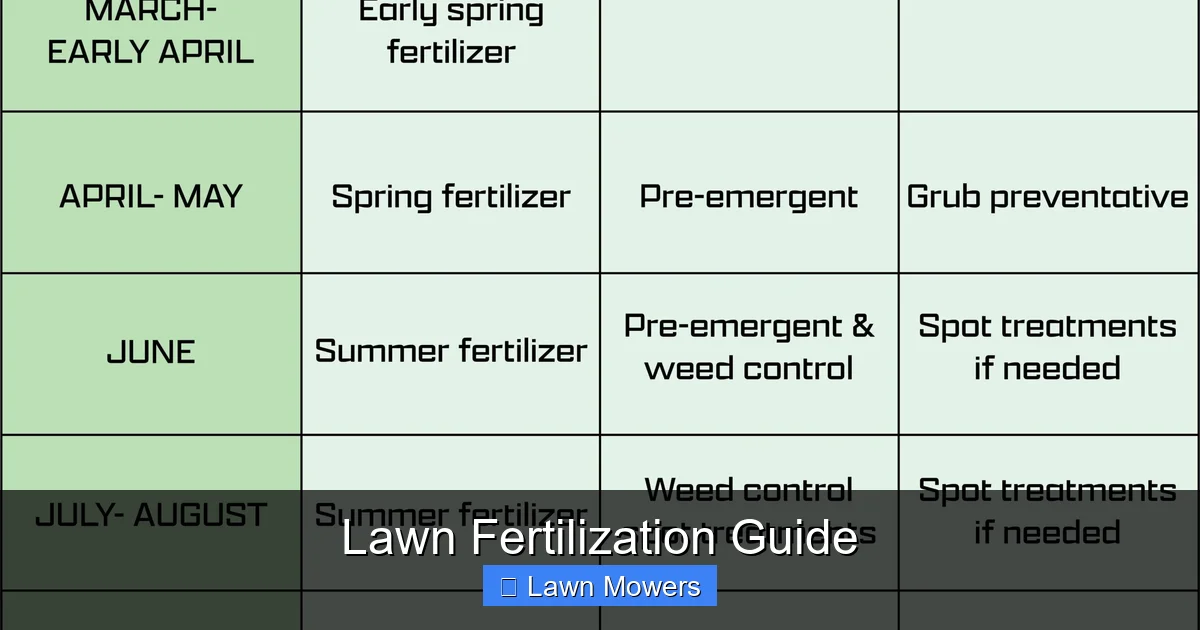 Lawn Fertilization Guide