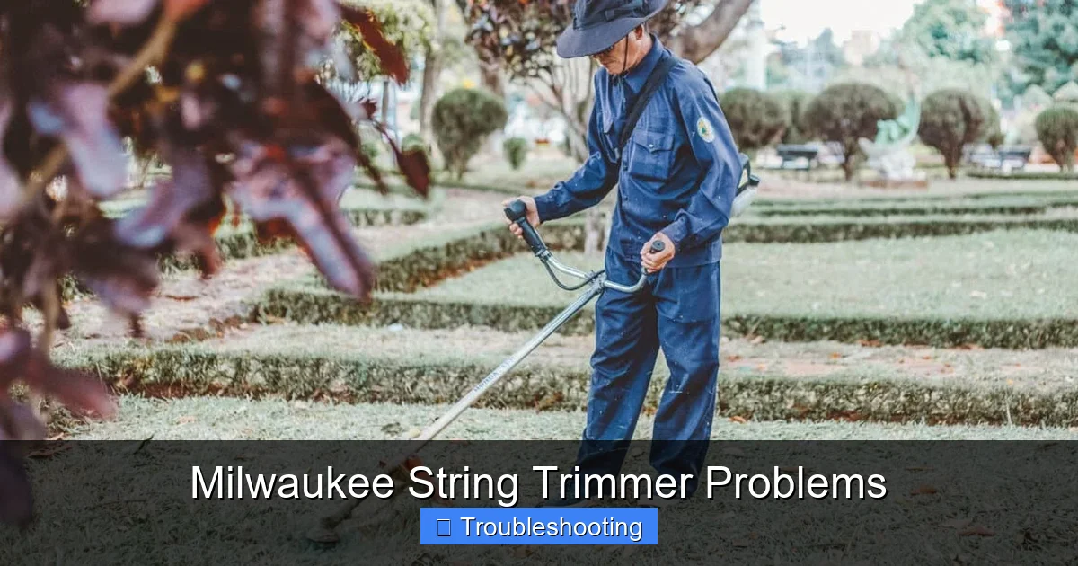 Milwaukee String Trimmer Problems