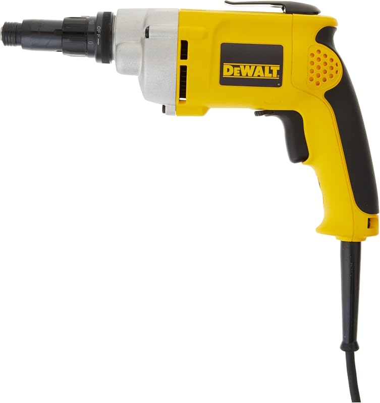 DEWALT Drywall Screw Gun, Variable Speed Reversible, 6.5-Amp , 0.25