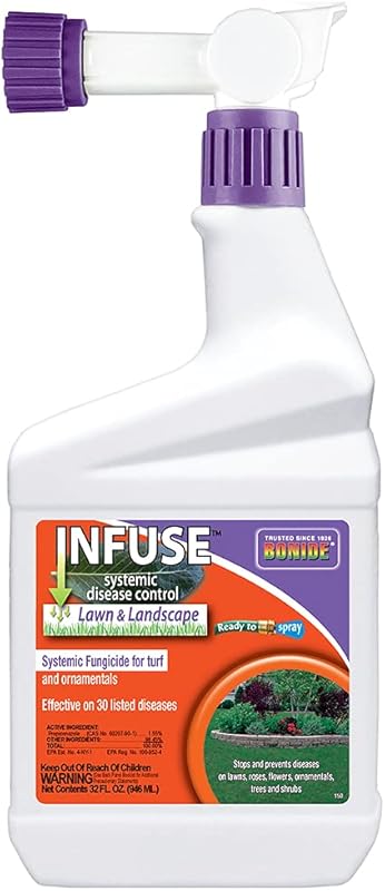 Bonide Infuse Systemic Fungicide – 32 oz Ready-to-Spray for Lawns and