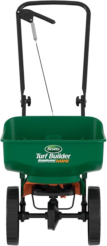 Scotts EdgeGuard Mini Push Spreader for Seed, Weed and Feed, and Ice M