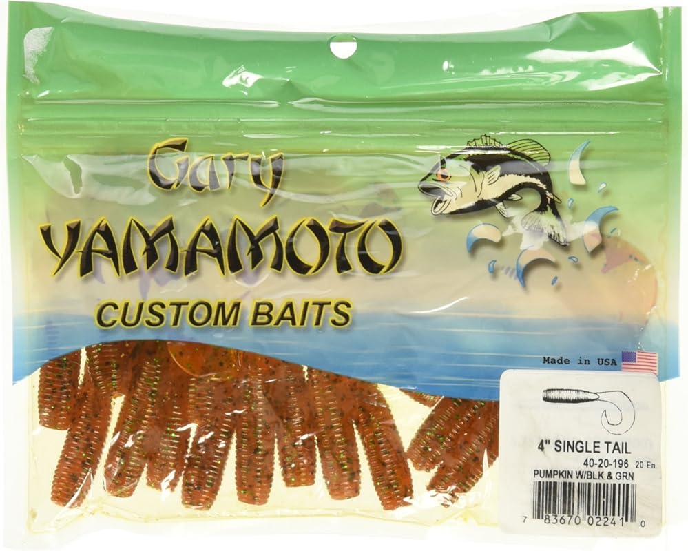 Yamamoto 5-Single Tail Grub Lure – 20-Pack Soft Plastic Swimbaits with