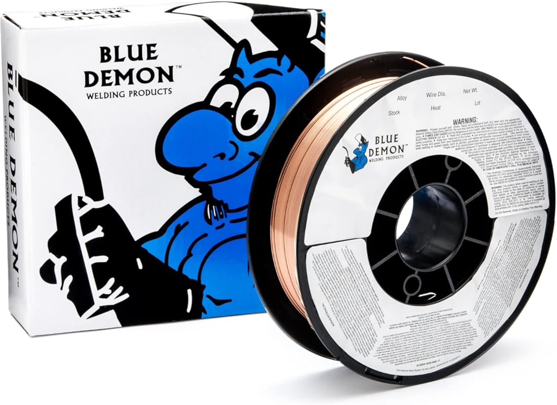 Blue Demon ER70S6 X .030 X 11 LB MIG/GMAW Carbon Steel Welding Wire, A