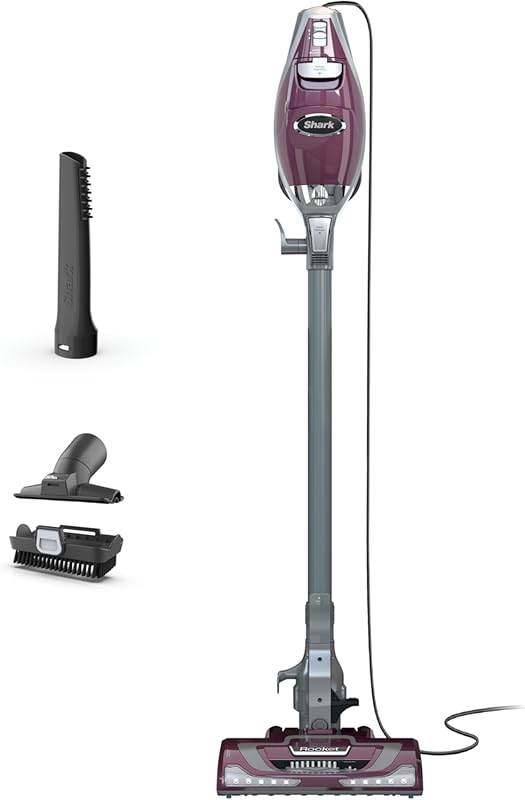 Shark Rocket Pet Plus Stick Vacuum with LED Headlights and Pet Attachm