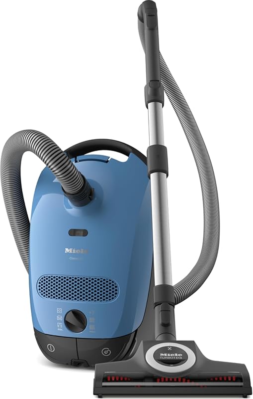 Miele Classic C1 Turbo Team Bagged Canister Vacuum, Tech Blue, Portabl