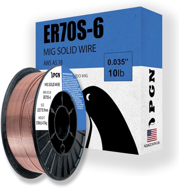 PGN ER70S-6 .035-Inch Mild Steel MIG Wire 10-Pound Spool Low Spatter A