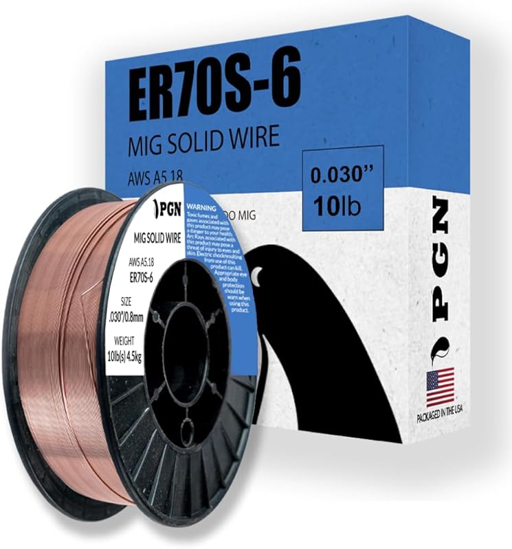PGN ER70S-6 .030-Inch Mild Steel MIG Wire 10-Pound Spool Low Spatter A