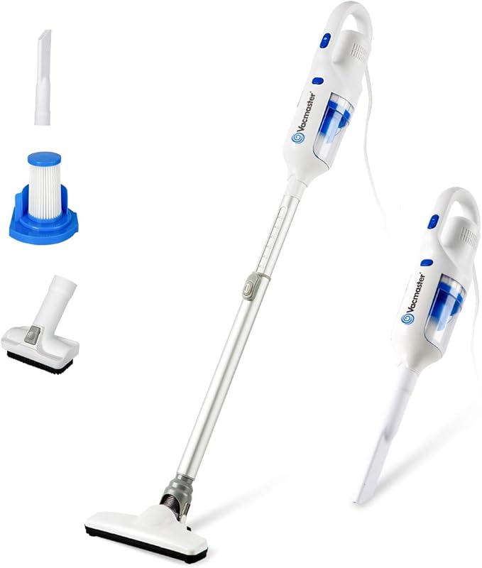 Vacmaster 2-in-1 Corded Stick Vacuum 14Kpa Suction, Washable HEPA Filt