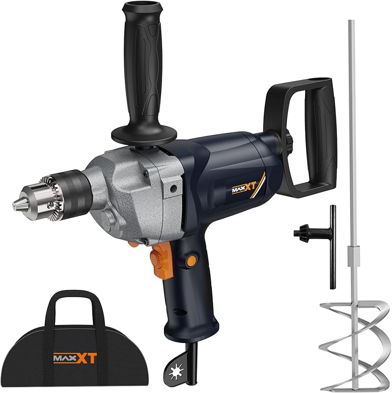 MAXXT Drill Mixer Set with Spade Handle 1/2 inch Electric Corded Mixin