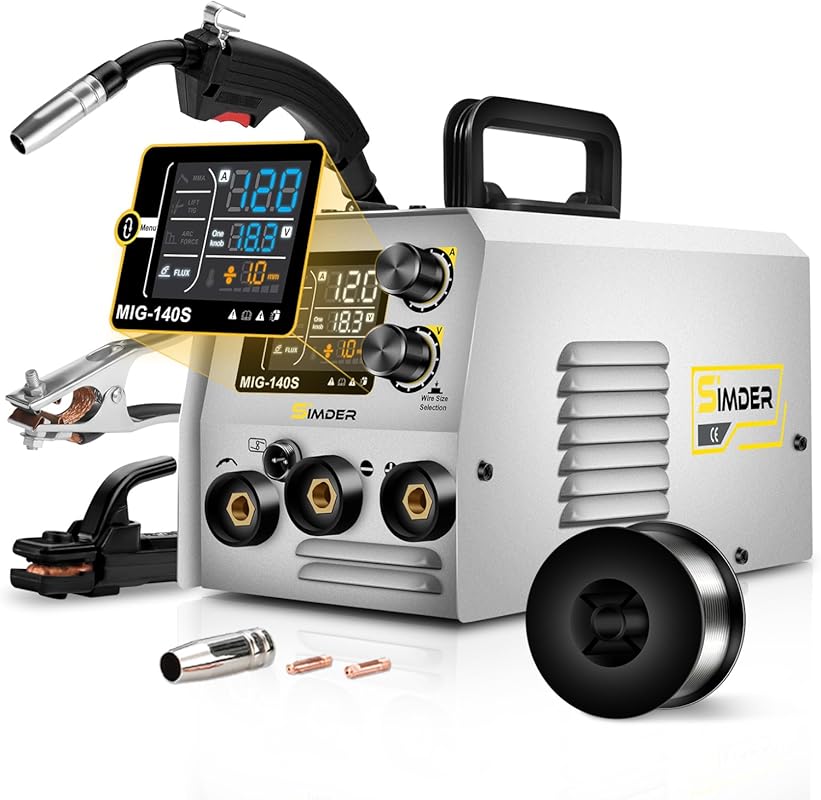 SSIMDER 3 in 1 MIG Welder Flux Cored/Lift TIG/Stick Welding Machine 11