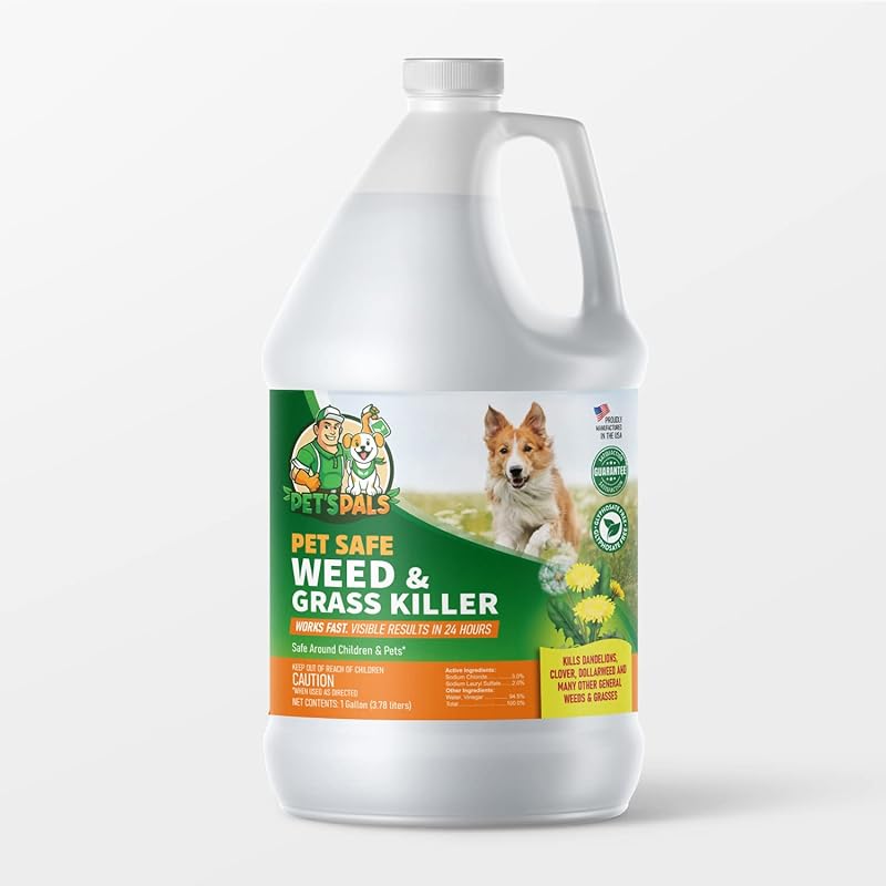 Pet's Pal Natural Weed Killer, Safe for Pets, Kids, and the Environmen