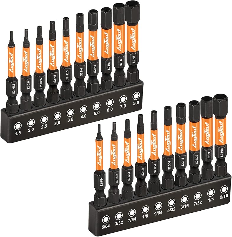 Toolant 20-Piece Hex Shank Drill Bit Set with Magnetic Tips and Storag