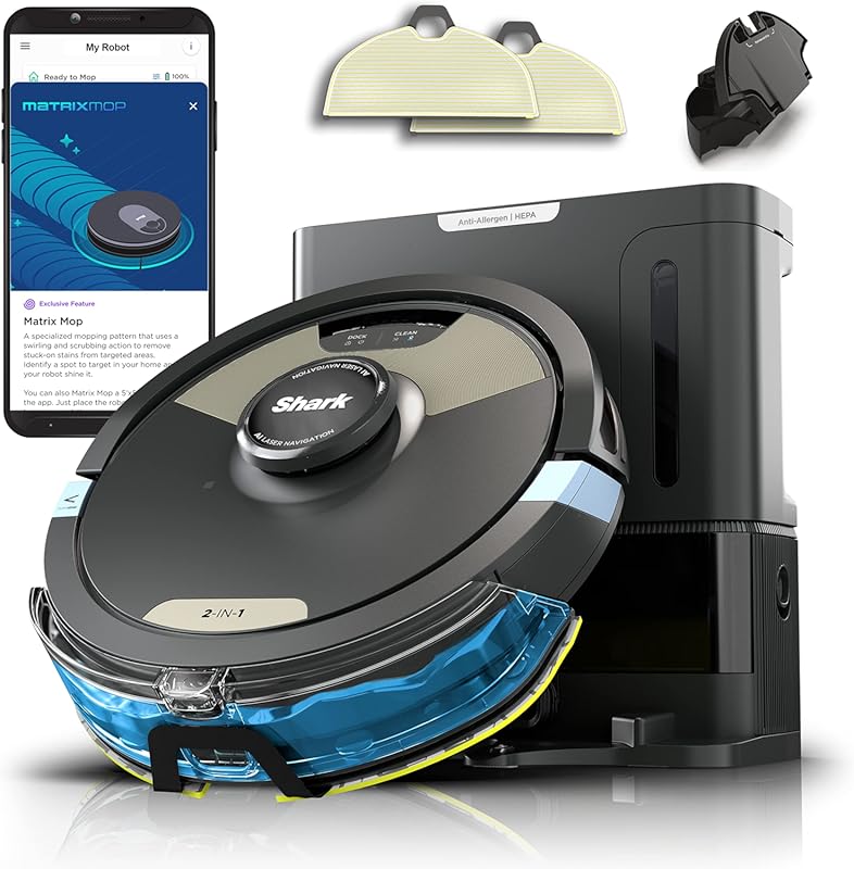 Shark AV2610WA Robot Vacuum and Mop: Powerful Suction, 60-Day Self-Emp